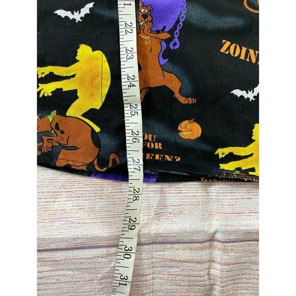 Scooby Doo Hanna Barbera Black Cotton Halloween Scrubs - Large - Picture 8 of 10